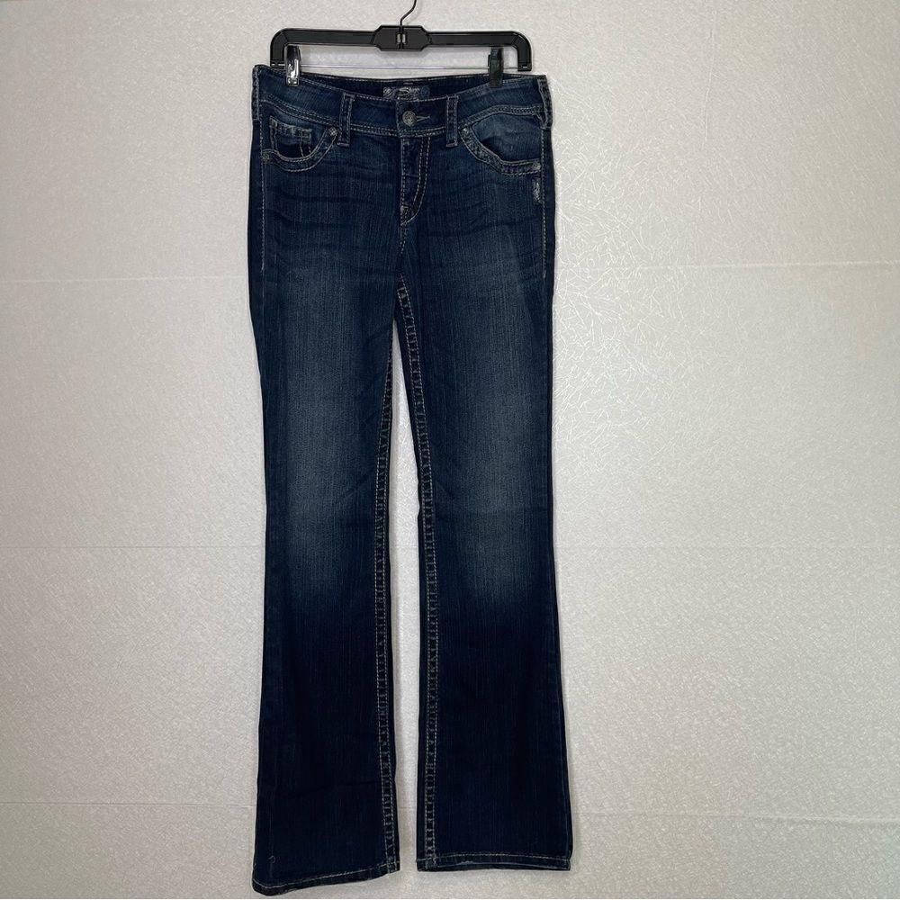 Silver Suki Surplus Button Flap Bootcut Jeans 29